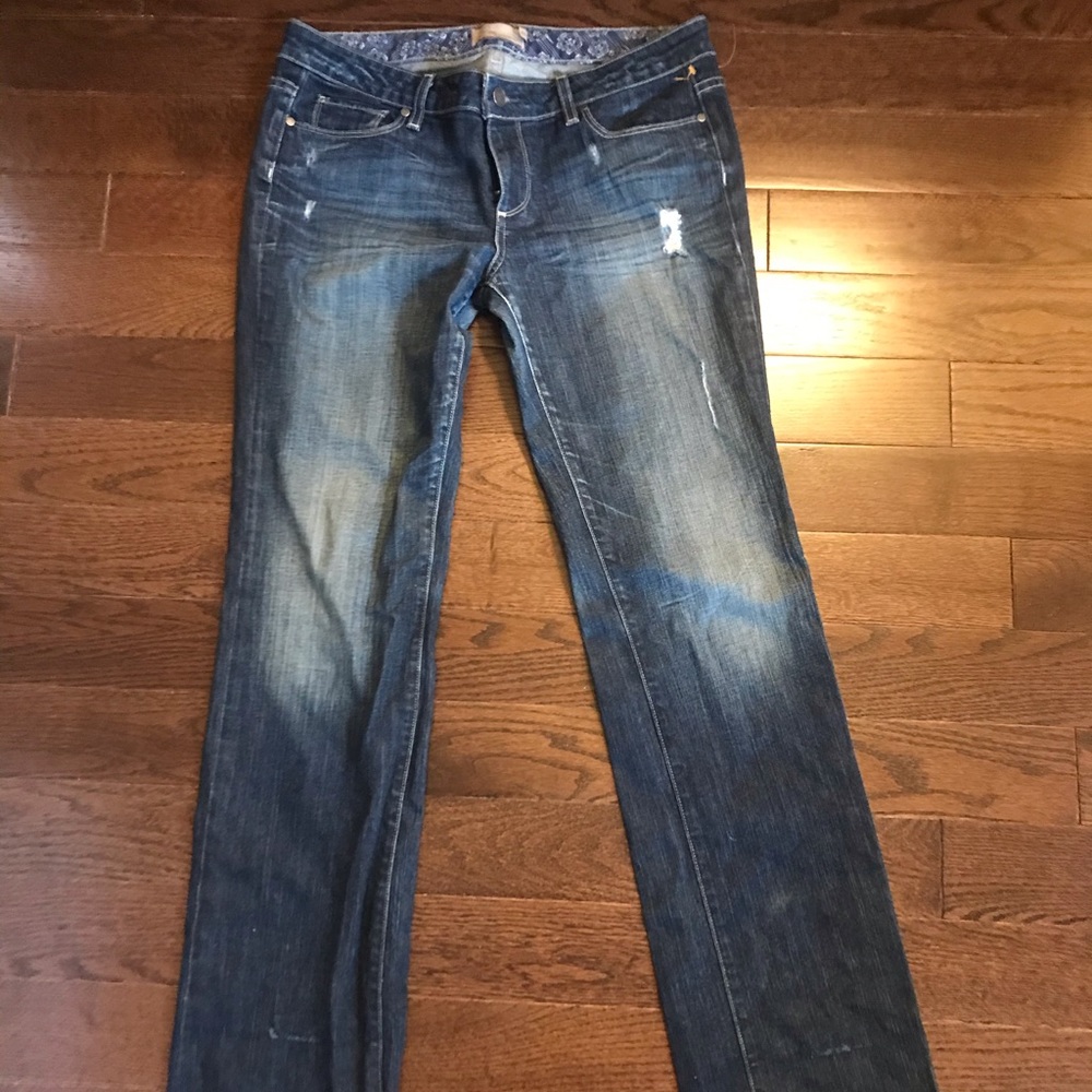 Paige - bootcut distressed jeans -